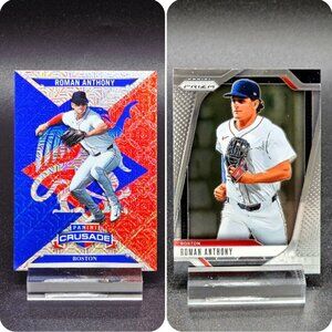 Two 2025 Roman Anthony RC Boston Red Sox Top Prospect